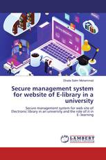 Secure management system for website of E-library in a university