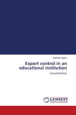 Export control in an educational institution