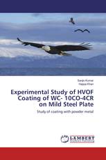Experimental Study of HVOF Coating of WC- 10CO-4CR on Mild Steel Plate