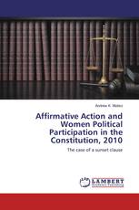 Affirmative Action and Women Political Participation in the Constitution, 2010