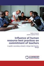 Influence of human resource best practices on commitment of teachers