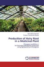 Production of Hairy Root in a Medicinal Plant