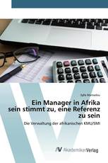 Ein Manager in Afrika sein stimmt zu, eine Referenz zu sein