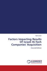 Factors Impacting Results Of Israeli Hi-Tech Companies' Acquisition