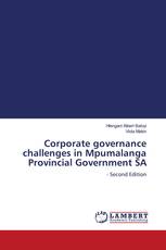 Corporate governance challenges in Mpumalanga Provincial Government SA