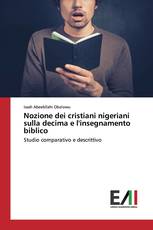 Nozione dei cristiani nigeriani sulla decima e l'insegnamento biblico