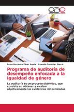 Programa de auditoría de desempeño enfocada a la igualdad de género