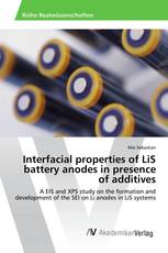 Interfacial properties of LiS battery anodes in presence of additives