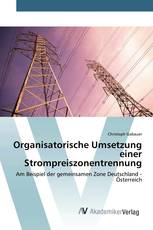 Organisatorische Umsetzung einer Strompreiszonentrennung