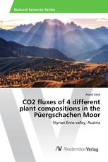 CO2 fluxes of 4 different plant compositions in the Püergschachen Moor