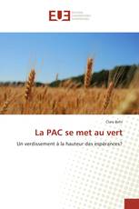 La PAC se met au vert