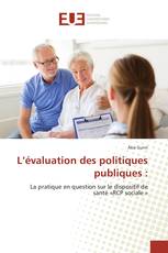 L’évaluation des politiques publiques :