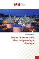 Notes de cours de la thermodynamique chimique