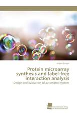 Protein microarray synthesis and label-free interaction analysis