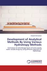Development of Analytical Methods By Using Various Hydrotropy Methods