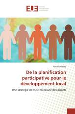 De la planification participative pour le développement local
