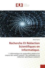 Recherche Et Rédaction Scientifiques en Informatique.