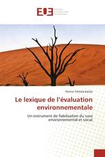 Le lexique de l’évaluation environnementale