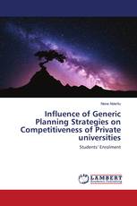 Influence of Generic Planning Strategies on Competitiveness of Private universities