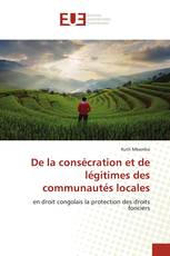 De la consécration et de légitimes des communautés locales