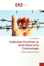 Collection D’articles en Droit Pénal et la Criminologie