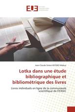 Lotka dans une étude bibliographique et bibliométrique des livres