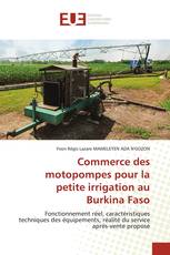 Commerce des motopompes pour la petite irrigation au Burkina Faso