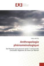 Anthropologie phénoménologique