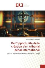 De l'opportunité de la création d'un tribunal pénal international