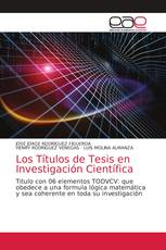 Los Títulos de Tesis en Investigación Científica