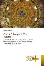 Codex Schoeyen 2650 - Volume II