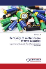 Recovery of metals from Waste Batteries