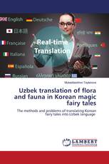 Uzbek translation of flora and fauna in Korean magic fairy tales