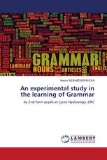 An experimental study in the learning of Grammar