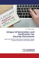 Unique Id Generation and Verification for Security Documents