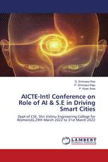 AICTE-Intl Conference on Role of AI & S.E in Driving Smart Cities