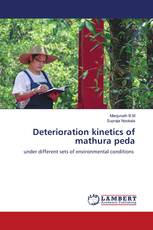 Deterioration kinetics of mathura peda