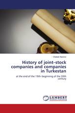 History of joint–stock companies and companies in Turkestan