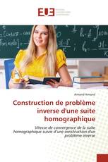 Construction de problème inverse d'une suite homographique