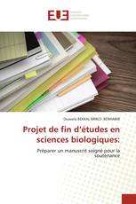 Projet de fin d’études en sciences biologiques: