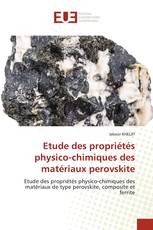 Etude des propriétés physico-chimiques des matériaux perovskite