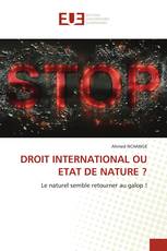 DROIT INTERNATIONAL OU ETAT DE NATURE ?