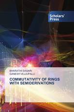 COMMUTATIVITY OF RINGS WITH SEMIDERIVATIONS