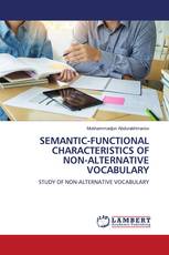 SEMANTIC-FUNCTIONAL CHARACTERISTICS OF NON-ALTERNATIVE VOCABULARY