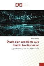 Étude d'un problème aux limites fractionnaire