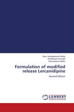 Formulation of modified release Lercanidipine