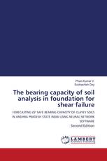 The bearing capacity of soil analysis in foundation for shear failure