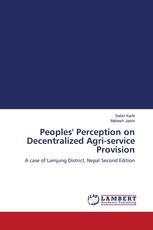 Peoples' Perception on Decentralized Agri-service Provision