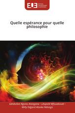 Quelle espérance pour quelle philosophie
