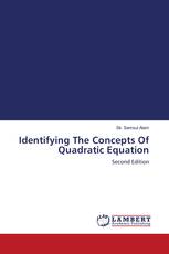 Identifying The Concepts Of Quadratic Equation